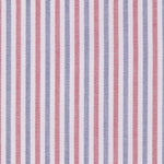 Load image into Gallery viewer, Made-to-Order Fabric in Blue/Red Multi Stripe Oxford
