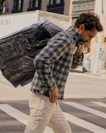 Load image into Gallery viewer, Harrington Jacket in Gordon Dress Tartan Dry Wax Poplin
