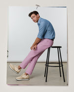 Load image into Gallery viewer, Slim Straight 5-Pocket Pant in Orchid Canapa Canvas