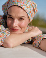 Load image into Gallery viewer, Anyway Scarf in Multi Leontyne Dream Liberty Fabric