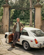 Load image into Gallery viewer, Military Jacket in Brown/Lovat/Oat Guncheck Hopsack
