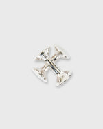 Load image into Gallery viewer, Circle Two-Way Cufflinks in White Rhodium