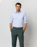 Load image into Gallery viewer, Spread Collar Dress Shirt in Sky Poplin