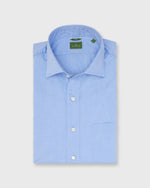 Load image into Gallery viewer, Slim-Fit Spread Collar Sport Shirt in Light Blue Chambray
