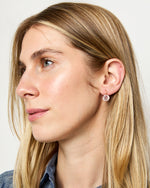 Load image into Gallery viewer, Small Round Gem Earrings in Rose Quartz/Pink Sapphire