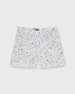 Load image into Gallery viewer, Button-Front Boxer Short in Multi Theo Liberty Fabric