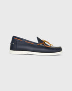 Load image into Gallery viewer, Camp Moccasin in Navy Leather