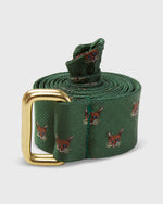 Load image into Gallery viewer, D-Ring Belt in Green Fox