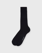 Load image into Gallery viewer, Trouser Dress Socks in Navy Extra Fine Merino