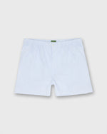 Load image into Gallery viewer, Button-Front Boxer Short in Blue/White University Stripe Oxford