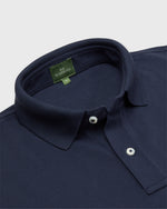 Load image into Gallery viewer, Court Polo in Navy Pima Pique
