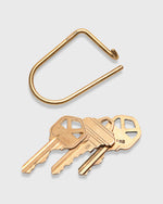 Load image into Gallery viewer, Wilson Keyring in Brass