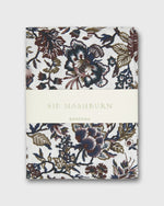 Load image into Gallery viewer, Bandana in White/Olive/Burgundy Christelle Liberty Fabric