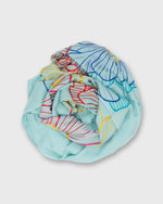 Load image into Gallery viewer, Colorful Flower Scarf in Aqua