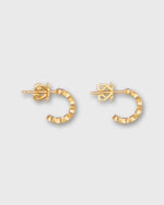 Load image into Gallery viewer, Mini Bollywood Hoop Earrings in Rhodolite