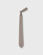 Load image into Gallery viewer, Silk Print Tie in Peach/Green/Bone Chain
