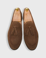 Load image into Gallery viewer, Nassau Tassel Loafer in Chestnut Suede
