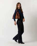 Load image into Gallery viewer, Handwoven Tote in Dark Brown Veg-Tanned Leather