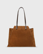 Load image into Gallery viewer, Evie Tote in Tan Suede