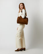 Load image into Gallery viewer, Evie Tote in Tan Suede