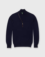 Load image into Gallery viewer, Half-Zip Sweater in Navy Escorial Wool