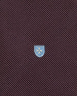 Load image into Gallery viewer, Silk Club Tie in Oxblood/Sky Shield