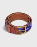 Load image into Gallery viewer, 1.25" African Beaded Belt in Blueshine Toto
