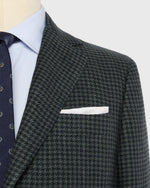 Load image into Gallery viewer, Virgil No. 2 Jacket in Olive/Navy Houndstooth Hopsack