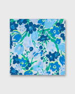 Load image into Gallery viewer, Anyway Scarf in Blue Mariana's Bouquet Liberty Fabric