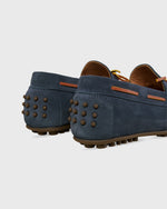 Load image into Gallery viewer, Driving Moccasin in Pacific Blue Suede