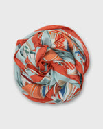 Load image into Gallery viewer, Square Scarf in Orange Abstract Moth