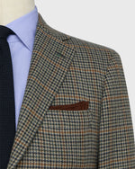 Load image into Gallery viewer, Virgil No. 4 Jacket in Navy/Spruce/Umber Cashmere Houndstooth Hopsack