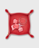 Load image into Gallery viewer, Small Square Tray in Poppy Leather