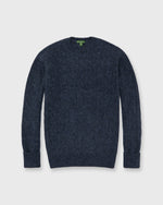 Load image into Gallery viewer, Washed Cable-Knit Crewneck Sweater in Captain Wool