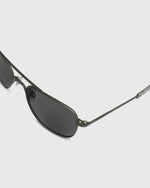 Load image into Gallery viewer, Aviator Sunglasses in Military Olive/American Gray