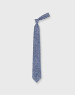 Load image into Gallery viewer, Linen Print Tie in Navy/Blue/Berry Paisley