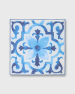 Load image into Gallery viewer, Cotton Print Pocket Square in Navy Tapestry