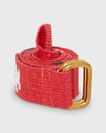Load image into Gallery viewer, Hand-Loomed D-Ring Belt in Watermelon Tribal