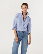 Load image into Gallery viewer, Icon Shirt in Blue Bengal Stripe Poplin
