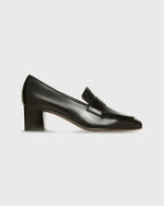 Load image into Gallery viewer, Loafer Heel in Black Leather