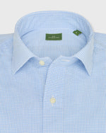 Load image into Gallery viewer, Spread Collar Sport Shirt in Dutch Micro Gingham Poplin