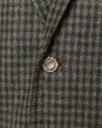 Load image into Gallery viewer, Ghost Blazer in Olive/Navy/Chocolate Check Brushed Twill