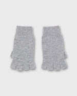 Load image into Gallery viewer, Cashmere Fingerless Gloves in Medium Heather Grey