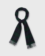 Load image into Gallery viewer, Tartan Merino Scarf in Blackwatch