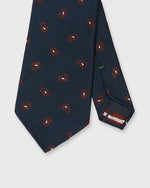 Load image into Gallery viewer, Silk Woven Tie in Navy/Burgundy/Bone Paisley