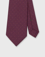 Load image into Gallery viewer, Silk Print Tie in Red/Sky Scallops