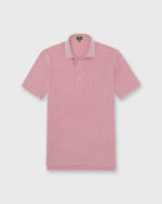 Load image into Gallery viewer, Short-Sleeved Polo in Watermelon Oxford Pima Pique