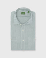 Load image into Gallery viewer, Marquez Shirt in Green/White Seersucker