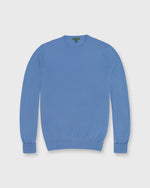 Load image into Gallery viewer, Fine-Gauge Crewneck Sweater in French Blue Escorial Wool