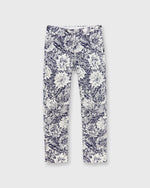 Load image into Gallery viewer, Side-Tab Sport Trouser in Navy Bahamian Hand Printed Cotton
